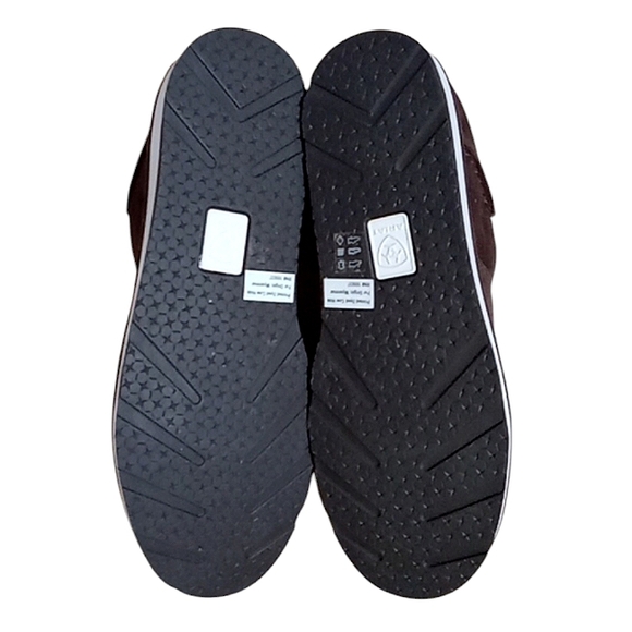 Ariat Cruiser Loafers in Chocolate Chip Suede Spotted Hair On Leather Slip On - Picture 11 of 13